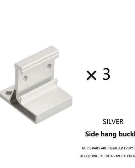 Tranquil Motion Black Elegance Sliding Door System Kit