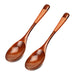Japanese Wooden Spoon Set - Elegant Dining Essentials for Rice, Soup, Dessert, and More