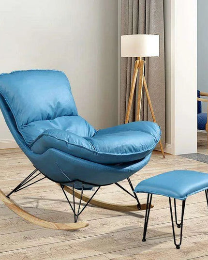 Elegant Lobster Leather Rocking Lounge Chair with Unmatched Comfort and Style