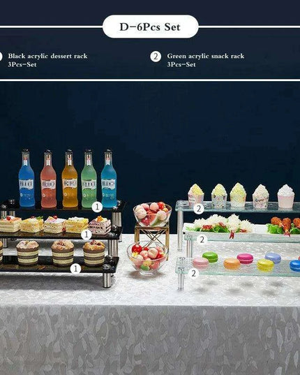Elegant 3-Tier Acrylic Dessert Display Stand for Celebrations and Gatherings