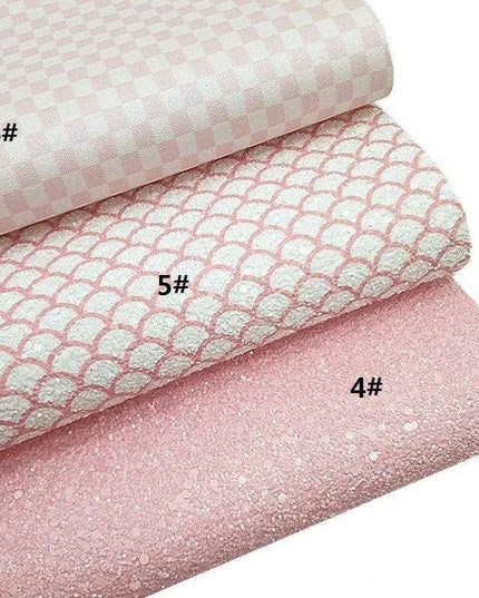 Mermaid Sparkle Vinyl Craft Kit - Heart, Floral, and Plaid Designs Collection