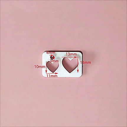 Festive Creations Earring Mold: Design Playful Red Lips & Enchanting Christmas House Shapes