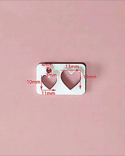 Festive Creations Earring Mold: Design Playful Red Lips & Enchanting Christmas House Shapes