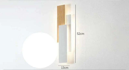 Elegant Walnut Wood Remote-Controlled Wall Sconce for Modern Home Illumination