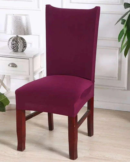 Elegant Beige Stretchable Slipcovers for Dining Chairs at Special Events