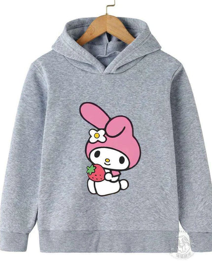 Adorable Sanrio Melody Girls' Cartoon Windbreaker for Spring and Autumn Fun