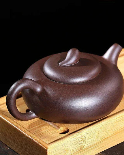 Premium Yixing Clay Oolong Teapot Set – 280ML Handcrafted Teaware with Integrated Filter