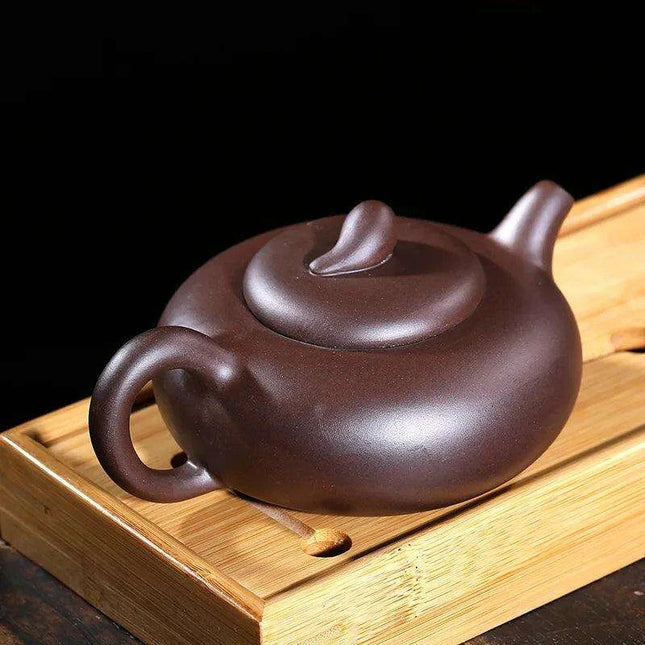 Premium Yixing Clay Oolong Teapot Set – 280ML Handcrafted Teaware with Integrated Filter