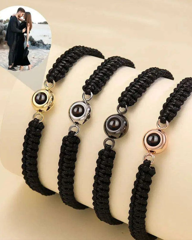 Customizable Braided Rope Memory Projection Bracelets