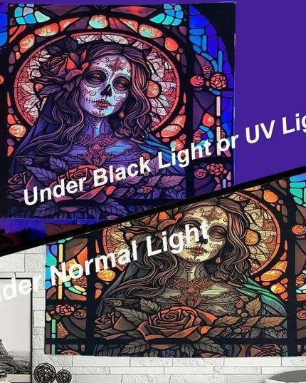 Neon Cosmic Dreamcatcher Tapestry: A Versatile Bohemian Decor Piece