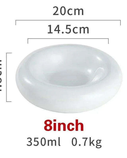 Artisan Japanese Ceramic Dinner Plates Set with Unique Artistic Patterns for Gourmet Dining