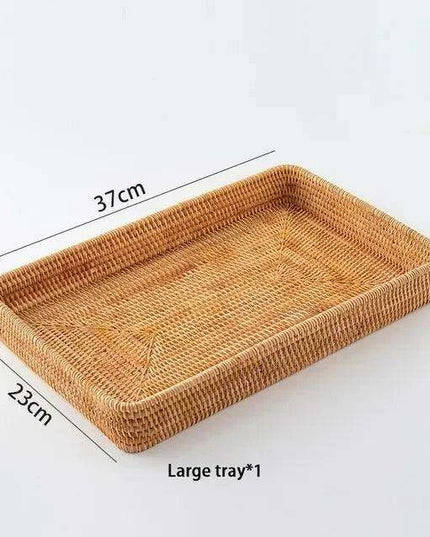 Natural Rattan Wicker Basket for Stylish Storage and Outdoor Picnics