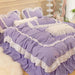 Sumptuous Korean-Style Washed Cotton Bedding Ensemble with Elegant Envelope Pillowcase Design