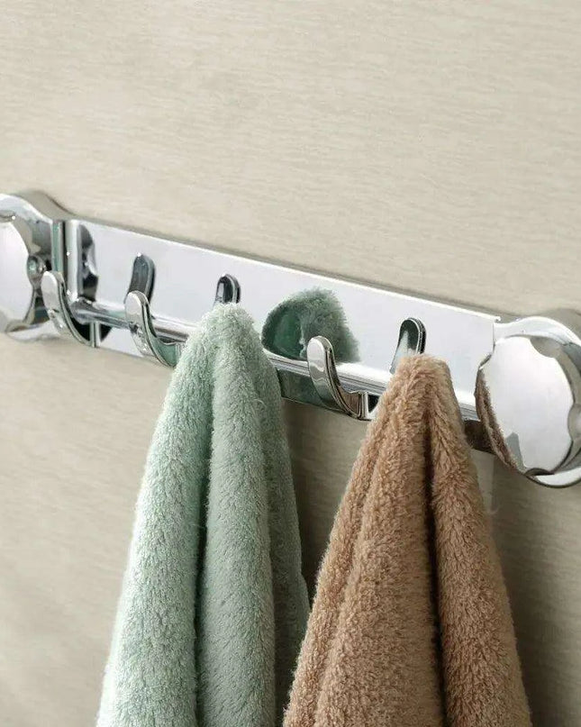 Stylish Silver Suction Hooks for Effortless Bathroom and Kitchen Organization