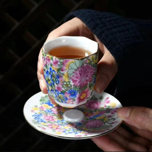 Artisanal Sheep Fat Jade Porcelain Tea Set - Exquisite Kung Fu Collection