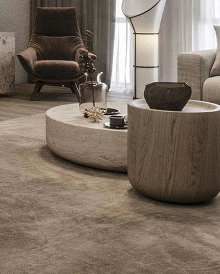 Elegant Nordic Round Coffee Table - Chic and Practical for Small Living Areas