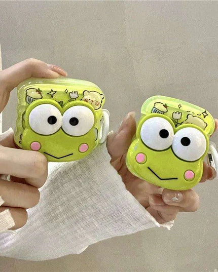 Charming Sanrio 3D Keroppi AirPods & Pro Case - Fun and Reliable Earphone Protector