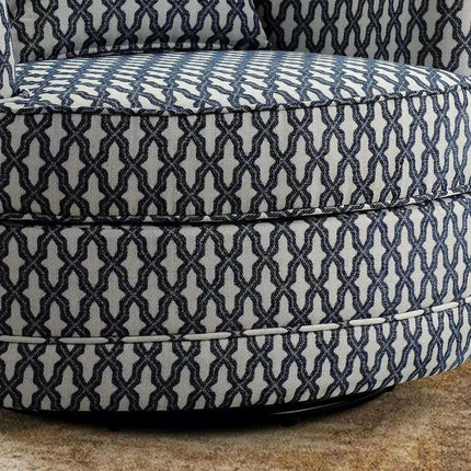 Modern Swivel Barrel Chair Set with Free Decorative Pillow - Your Comfort Haven