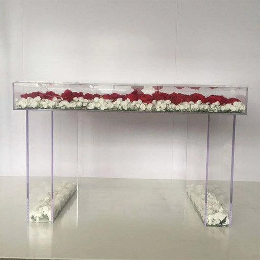 Sleek Transparent Acrylic Dining Table for Stylish Gatherings