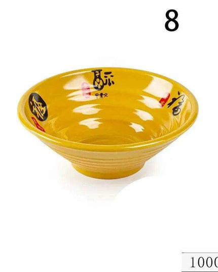 Chic Melamine Bowl for Ramen and Salad – Perfect for Home and Restaurant Use