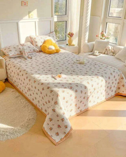 Chic Cotton Bedspreads for Double and Queen Size Beds - Cozy Princess-Inspired Covers for a Stylish Bedroom Retreat