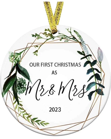 Our First Christmas Together 2023 Ornament - A Cherished Keepsake for New Couples - Celebrate Your Love Story - "Start Your Adventure" Holiday Gift