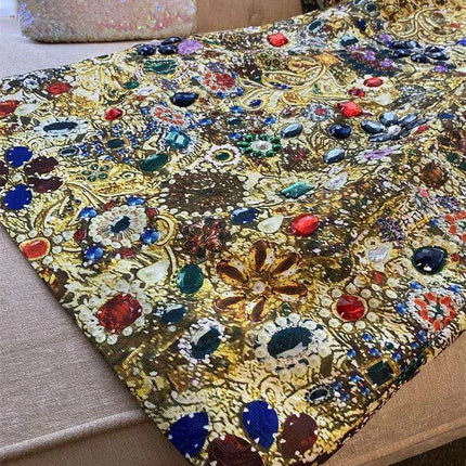 Elegant Vintage-Inspired Rhinestone Embellished Above Knee Dress