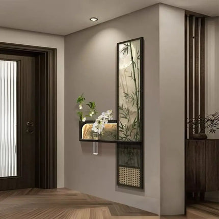 Solid Wood LED Corridor Wall Mural Lamp