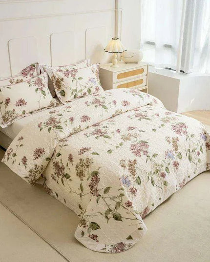 Chic 100% Cotton Plaid Coverlet Set for Double Beds - Multi-Functional Bedspread