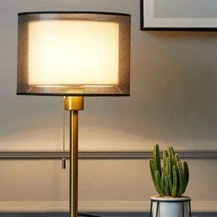 Elegant Gold Table Lamp for Nordic-Inspired Bedrooms