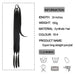 Chic Braided Ponytail Extension Set - Black & Brown Heat-Resistant Synthetic Hair Tie
