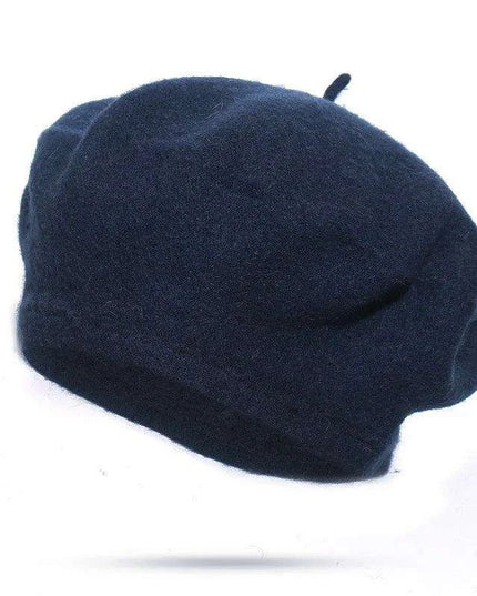 Elegant Wool Beret - Classic Winter Accessory for Women and Teens