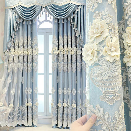 Luxury Embroidered Blackout Curtains & Tulle Panels