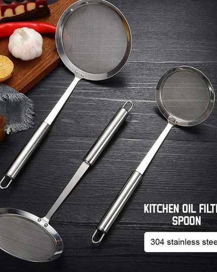 Precision Stainless Steel Skimmer Spoon for Effortless Cooking and Filtration