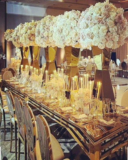 Chic Stainless Steel Floral Display Stands - Essential Decor for Any Event