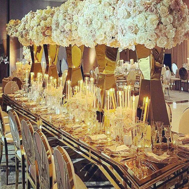 Chic Stainless Steel Floral Display Stands - Essential Decor for Any Event