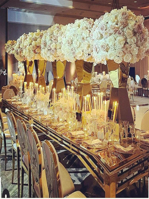 Chic Stainless Steel Floral Display Stands - Essential Decor for Any Event