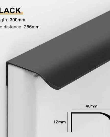 Sophisticated Black and Gold Aluminum Alloy Cabinet Handle Collection