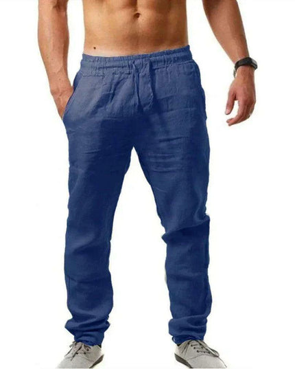 Men's Lightweight Linen Joggers - Ultimate Summer Activewear for Fitness Aficionados