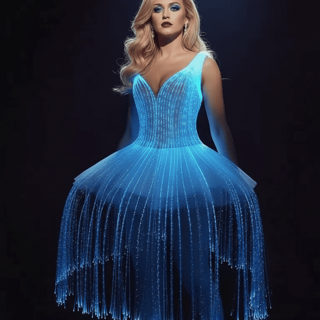 Remote-Controlled Color-Changing LED Ballet Skirt - Customizable Dancewear for Stunning Performances