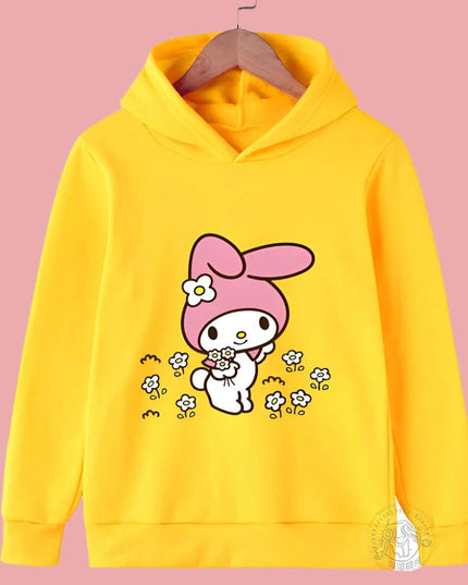 Adorable Sanrio Melody Girls' Cartoon Windbreaker for Spring and Autumn Fun