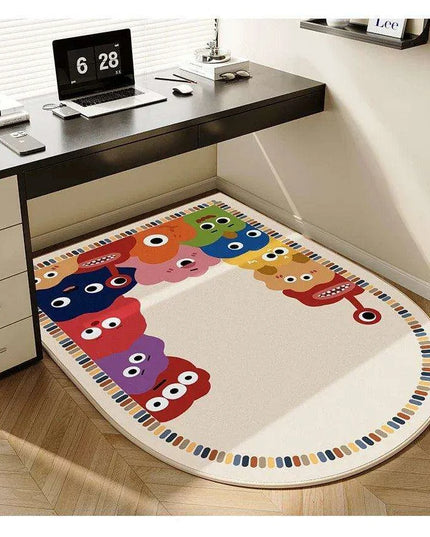 Playful Cartoon Non-Slip Chair Mat - Fun and Functional Office Accessory