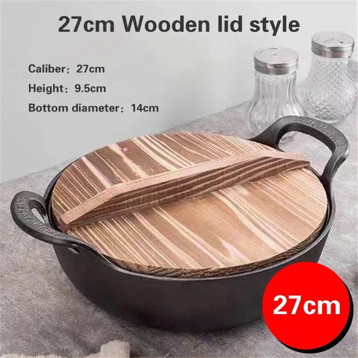 Traditional Asian Cast Iron Cooking Pot - Enhance Your Culinary Journey