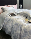 Mystic Grey / Flat Bed Sheet / Queen  4pcs