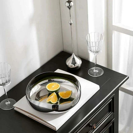 Scandinavian Elegant Stainless Steel Bowl for Salads and Fruits