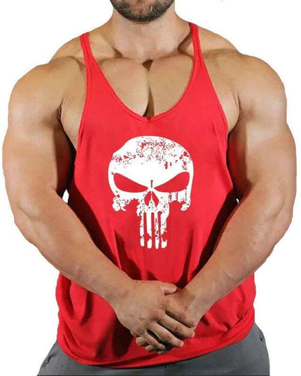 Men's Y-Back Sleeveless Gym Tank - Essential Workout Vest for Bodybuilders and Lifters