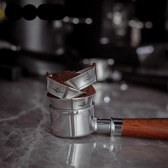 Precision Stainless Steel Coffee Dosing Funnel Set - A Must-Have for Every Barista