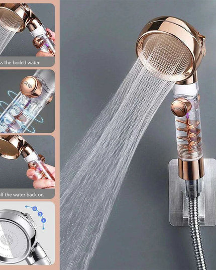 Vitamin C Infused Aromatherapy Spa Shower Head Filter for Hair and Skin Revitalization