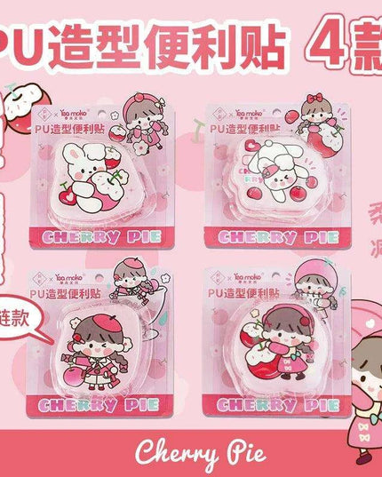 Whimsical Kawaii Mini Notebook and Sticky Notes Set for Creative Note-Taking