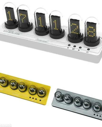 Vintage Nixie Tube WiFi Alarm Clock with Dynamic RGB Lighting - A Must-Have Accessory for Gamers